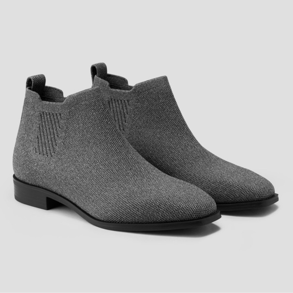 Vivaia Shoes - Vivaia Ryan Slip-On Square Toe Chelsea Ankle Boots in Grey | Size 41 NWOT